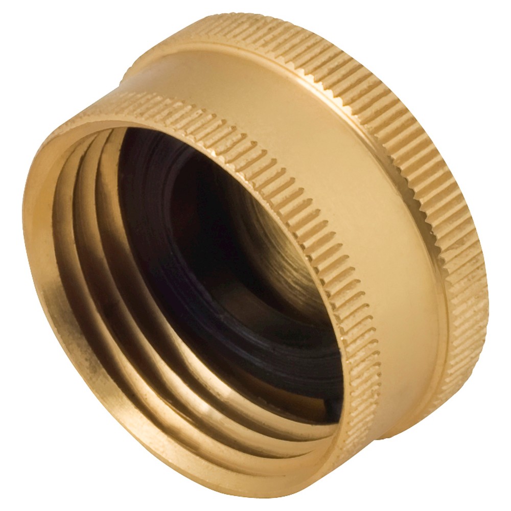 UPC 042206000415 product image for Hose Connector: Melnor Metal Cap Nut, Gold | upcitemdb.com