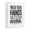 Stupell Industries Wash Your Hands Ya Filthy Animal Funny Bathroom Framed Giclee Art, White, 24" x 30" - 2 of 4