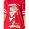 Disney Womens' Grumpy Snow White And The Seven Dwarfs Nightgown Pajama Red - 3 of 4