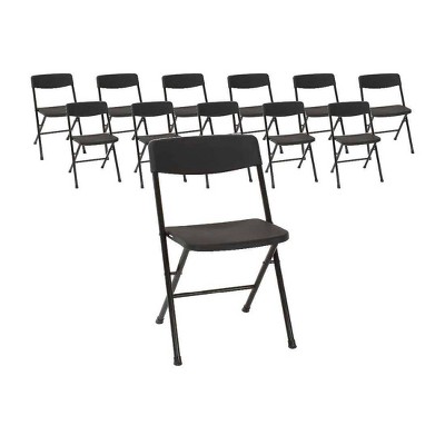 target black folding chairs