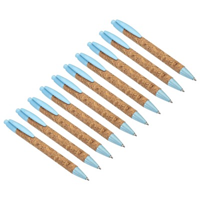 Unique Bargains Paper Plastic Medium Point Black Ink Ballpoint Pens 20 Pcs