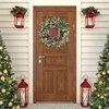 22 Inch Artificial Christmas Wreath Red Berry Pine Needles Pine Cones Eucalyptus Leaves Outdoor Front Door Holiday Decor - 3 of 4