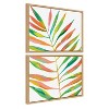 Kate and Laurel Sylvie Palma No. 2 1 and 2 Framed Canvas Art Set by Jessi Raulet of Ettavee - 2 of 4