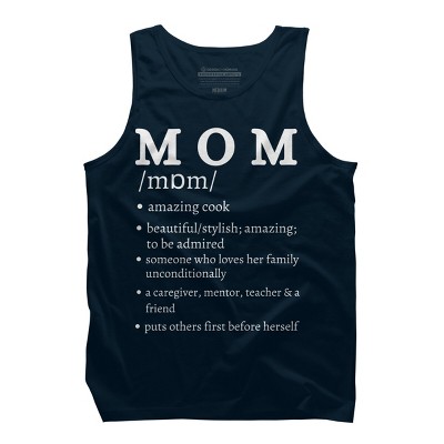 Men's Design By Humans Mom Dictionary Definition By BeingMasculine Tank Top