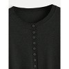 Crewneck Cardigan Sweaters for Women Button Long Sleeve Single Breasted Fashion Tunic Knit Top - 3 of 4