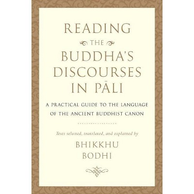 Reading the Buddha's Discourses in Pali - by  Bhikkhu Bodhi (Hardcover)