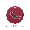 Saint Josephs University Primary Logo Porcelain Scalloped Holiday Christmas Tree Ornament  2.8" (7.1 cm) - 3 of 4