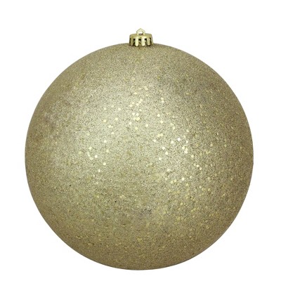 Northlight Gold Holographic Glitter Shatterproof Christmas Ball Ornament 10" (250mm)