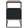 vidaXL Side Table Black 21.7 in.x14.2 in.x23.4 in. Engineered Wood - 4 of 4