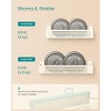 4-Pack Magnetic Spice Rack Organizer - 2 Large & 2 Small Shelves for Fridge, Microwave, No Drill Installation, Cream White - 3 of 4