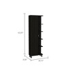 NicBex 4 Drawer File Cabinet with 5 Open Shelves,Office Cabinet with Metal Handle Design and Metal Feet,Filing Cabinets for Home Office - 3 of 4