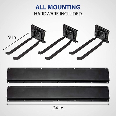 Heavy Duty Wall-Mounted Folding Chair Storage Rack