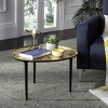 Hera Oval Side Table - Taupe/Black - Safavieh. - 2 of 4