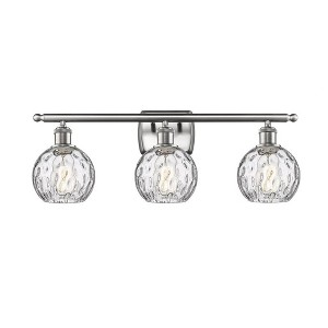Athens Water Glass - 3 Light Bath Vanity In Industrial Style-11 Inches Tall and 26 Inches Wide - 1 of 1