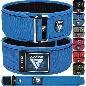 RDX Sports Weight Lifting Belt 4 Adjustable Back Lumbar Support Bodybuilding, Powerlifting Functional Strength Training Exercise Fitness Workout - 1 of 1