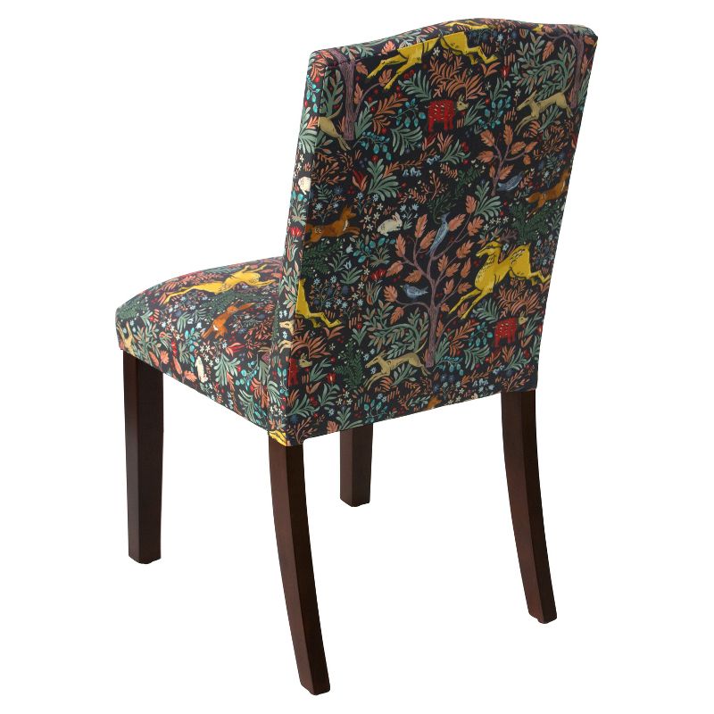 Skyline Furniture Ayala Nail Button Patterned Dining Chair Frolic Navy, 5 of 12