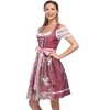 Women's Vintage Off-Shoulder Lace Sleeve Dress - Embroidered Tulle & Corset Bodice - 4 of 4