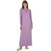Memoi Women's Modest Lace Cuff and Shoulder Accent Ankle Length Nightgown - 2 of 4