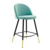 Modway Cordial Performance Velvet Counter Stools - Set of 2 - Performance Velvet Upholstery , Seat board 25mmT plywood board, foam density 20kg/m3, Y - 2 of 4
