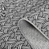 Machine Washable Printed Braided Texture Area Rug, Non-Slip Low-Pile Indoor Carpet for Living Room, Bedroom, Entryway - Durable Rustic Home Decor - 4 of 4