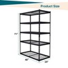 Heavy Duty 5-Tier Storage Shelves – Metal Utility Rack with Adjustable Shelves, 2500 lbs Capacity, 48" W x 18" D x 72" H, Organizer - 3 of 4