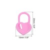 Unique Bargains Plastic Heart Locking Crochet Stitch Markers for Sewing DIY Craft 100 Pcs - 2 of 4