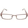 Calabria 845 Designer Women Rectangle Techno Reading Glasses with Hard Case 53mm - 3 of 4