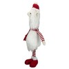 Northlight Plush Standing Striped Llama Christmas Figurine - 26" - White and Red - image 3 of 4