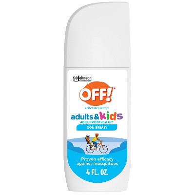 OFF! Adults and Kids Mosquito Repellent Picaridin Bug Spray - 4 fl oz