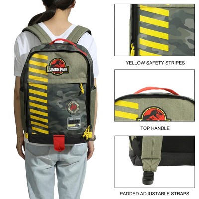 Jurassic Park Logo 16" Tan & Camo Backpack — фото 5