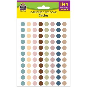 Teacher Created Resources Everyone is Welcome Circles Mini Stickers Valu-Pak, Pack of 1144 (Pack of 6) - 1 of 1