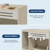 Hidden Cat Litter Box Cabinet with Flip-Down Door –  Litter Box Enclosure Furniture - 4 of 4