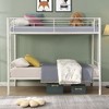 NicBex Twin Over Twin Metal Bunk Bed with and Full-Length Guardrail and 2 Ladders,Large Under Bed Storage - 2 of 4