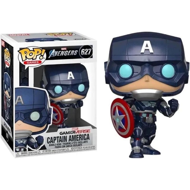Funko Pop! Marvel: Avengers Game - Captain America Stark Tech Suit #627 #47757, 1 of 4
