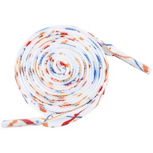 INSPIRE CHIC Colored Printed Flat Splashing Ink Shoe Laces for Sneakers 2 Pairs - 1 of 4