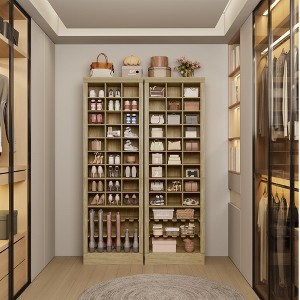 Brafabhome 9-Tier Wood Shoe Storage Cabinet, Holds 30 Pairs, Freestanding 74.9" Tall Shoe Closet Organizer, Handbag Storage Rack for Entryway Bedroom - 1 of 4