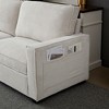 NicBex 87.4 Inch Corduroy 3-Seat Sofa with Cup Holder and Storage Bags for Living Room,Office,Apartment - 4 of 4