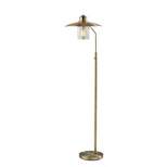 Kieran Floor Lamp Antique Brass (Includes Light Bulb) - Adesso