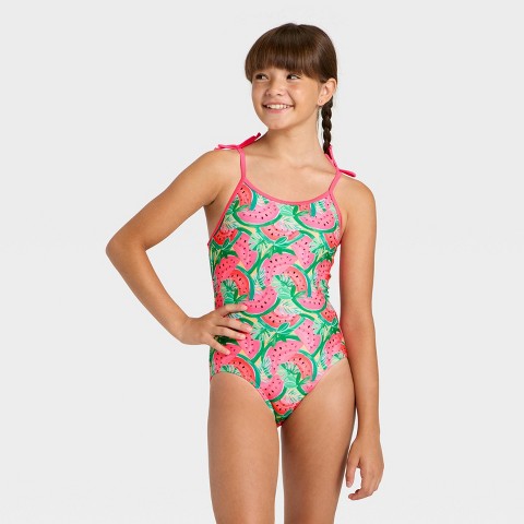 Детские купальники Cat & Jack Girls' Watermelon Toss One Piece Swimsuit - Cat & Jack™ Pink M