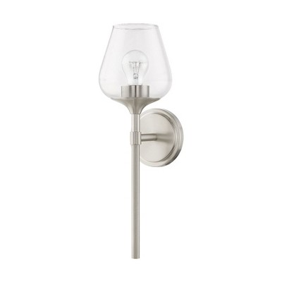Livex Lighting Willow 1 - Light Vanity in  Brushed Nickel