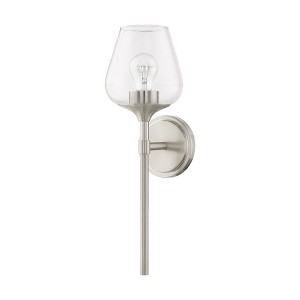 Livex Lighting Willow 1 - Light Vanity in  Brushed Nickel - 1 of 4