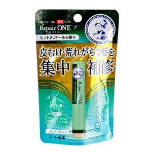 Rohto Mentholatum Repair One Lip balm SPF 25 PA +++ ( Mint Menthol ) - Your 3-in-1 Daily Fix: Repair, Hydrate, and Protect - 1 of 4