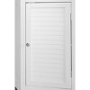 Slone Corner 1 Door Shuttered Floor Cabinet - Elegant Home Fashions - 3 of 4