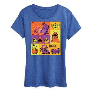 Women's - Disney - Halloween Movie Grid Short Sleeve Graphic T-Shirt - 1 of 4