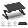 WorkEZ Monitor Stand for Desk Black Single Monitor Mount Height Adjustable Monitor Stand Computer Monitor Riser Uncaged Ergonomics - 4 of 4