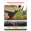 VEVOR Rubber Mulch for Landscaping, 4 Rolls Recycled Rubber Mulch Mat 120 x 4.5 in,Permanent Rubber Pathway,Natural-Looking Black Mulch Garden Edging - 3 of 4