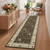 Washable Area Rugs Floral Carpet with Non-Slip Backing - 2 of 4