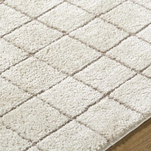 Hauteloom Cascade Checkered Ivory Area Rug - 1 of 4