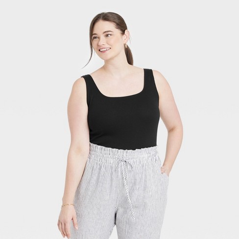 Women's Tank Top - A New Day™ Black 3x : Target