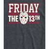 Men's - Friday the 13th - Jason Mask Collegiate Short Sleeve Graphic T-Shirt - 2 of 4